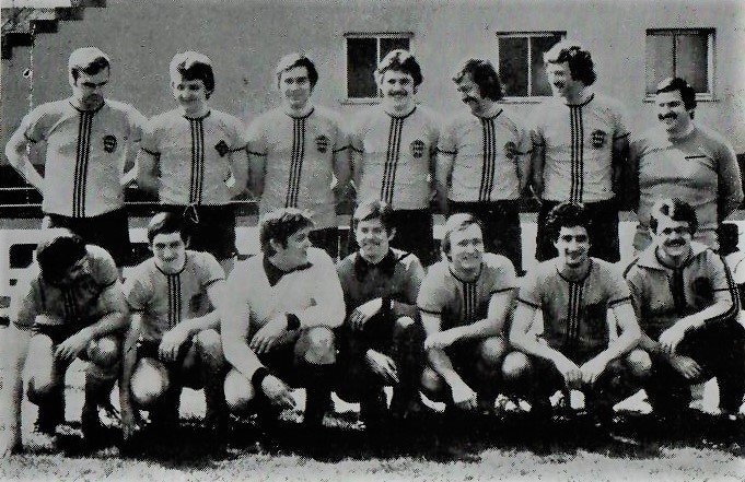 Mannschaftsfoto des FC Eintracht Bayreuth aus der ersten Saison 1974/75