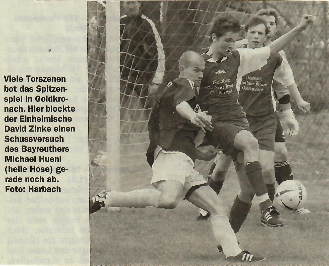 Weiterer Ausschnitt aus dem Nordbayerischen Kurier zur Saison 2006/07