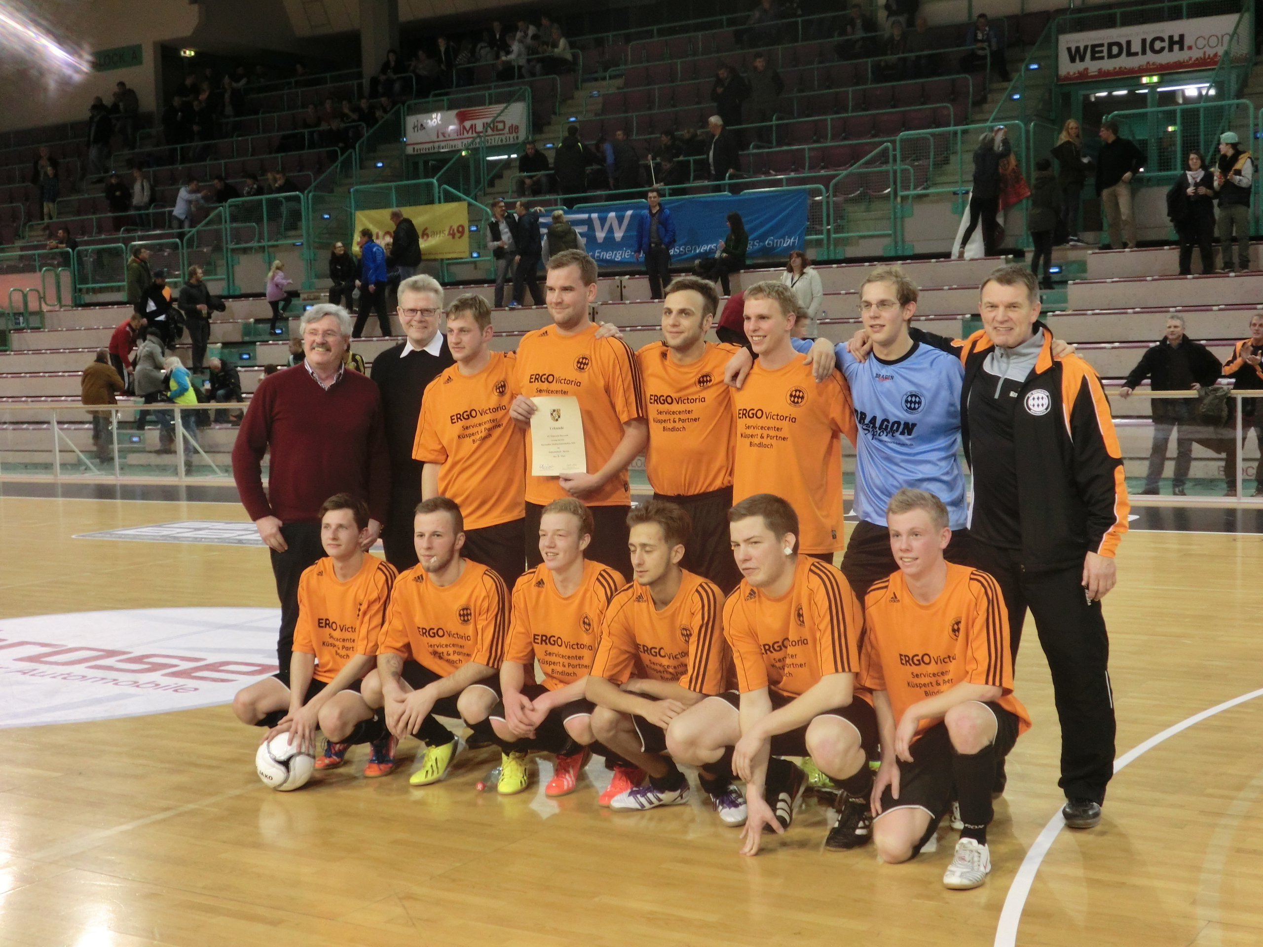 Unsere Mannschaft bei den Hallen-Stadtmeisterschaften 2014
