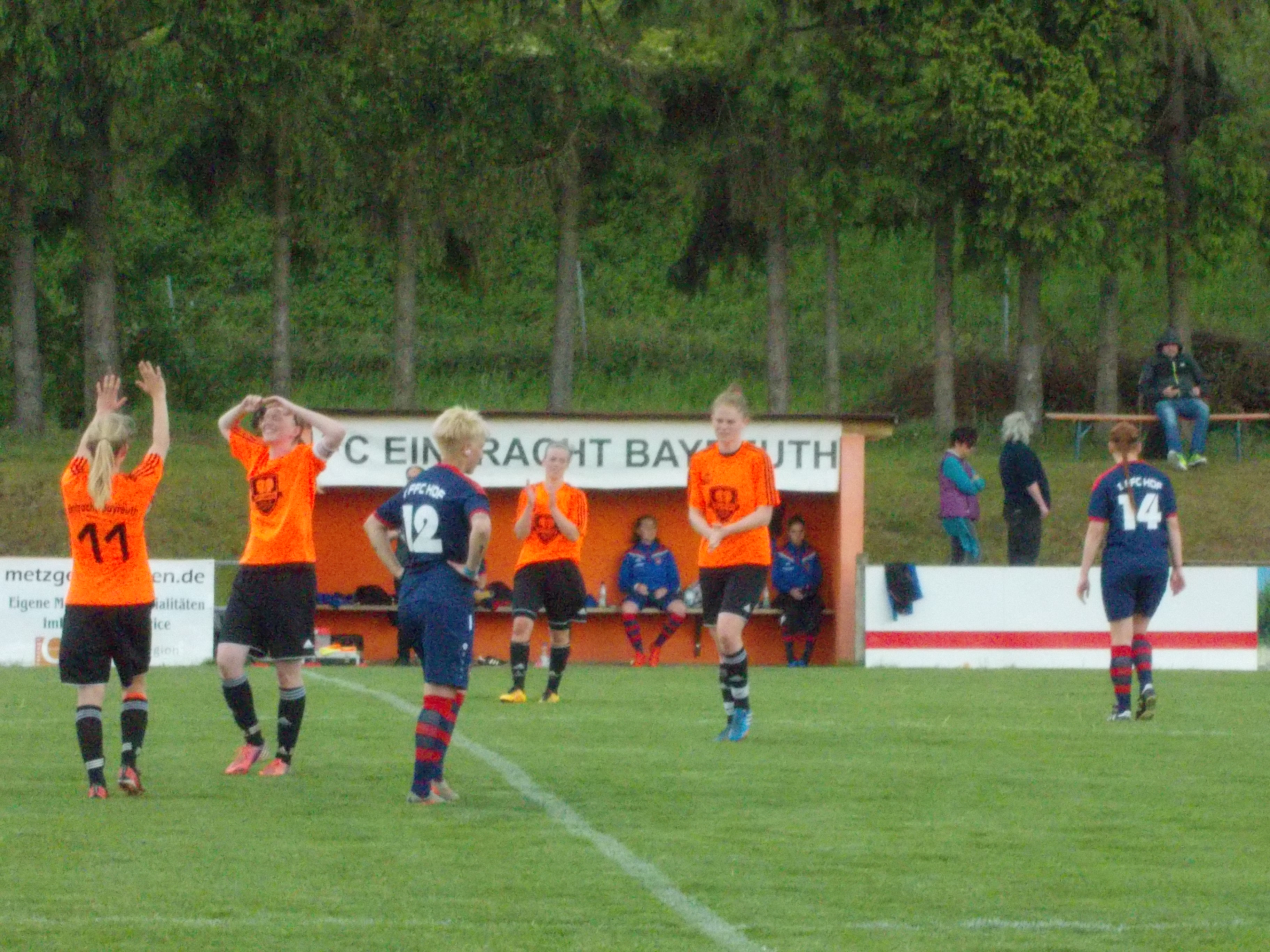 Spielszene gegen den 1. FFC Hof 2