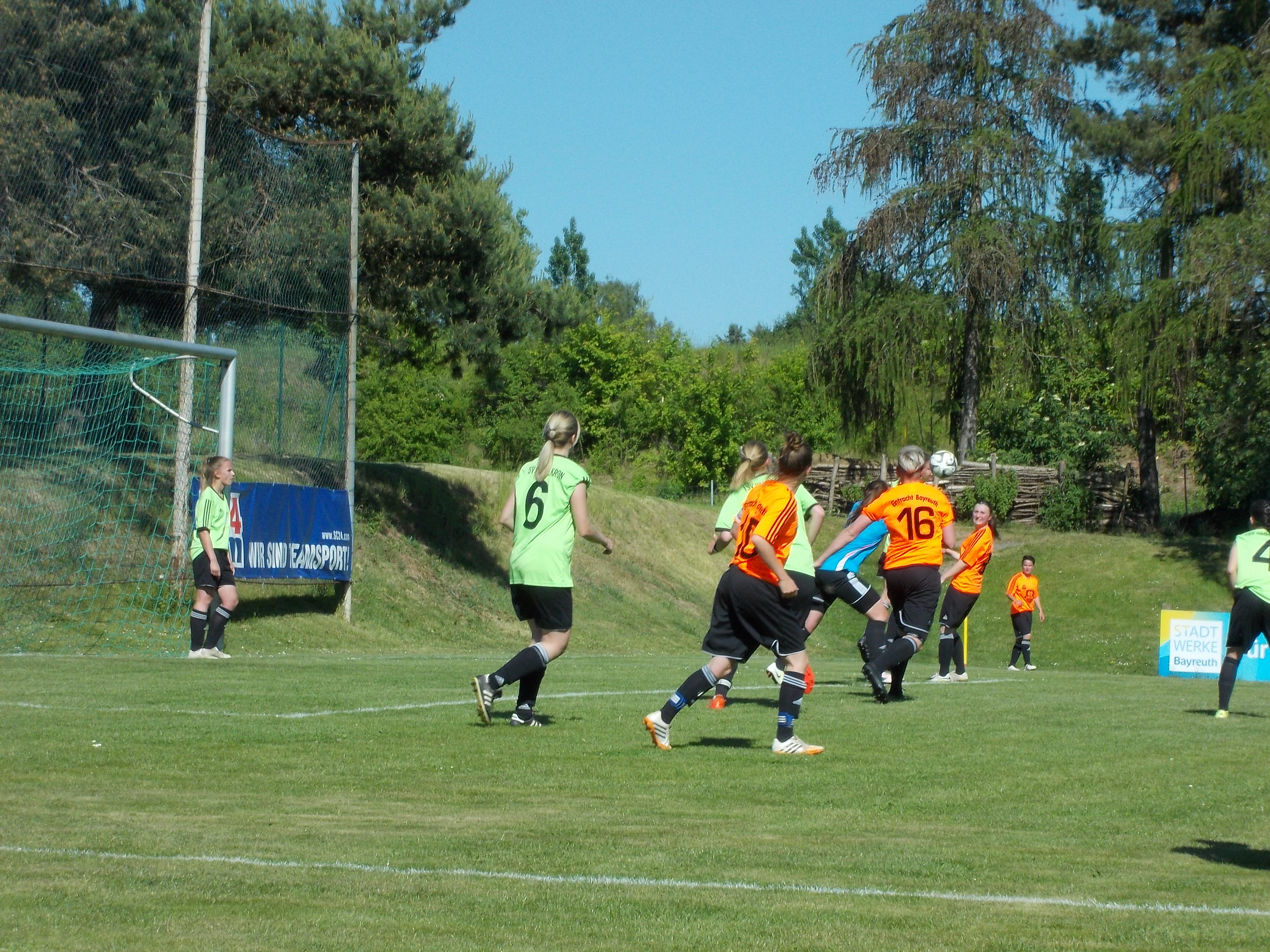 Spielszene beim 3:0 gegen den TSV Himmelkron