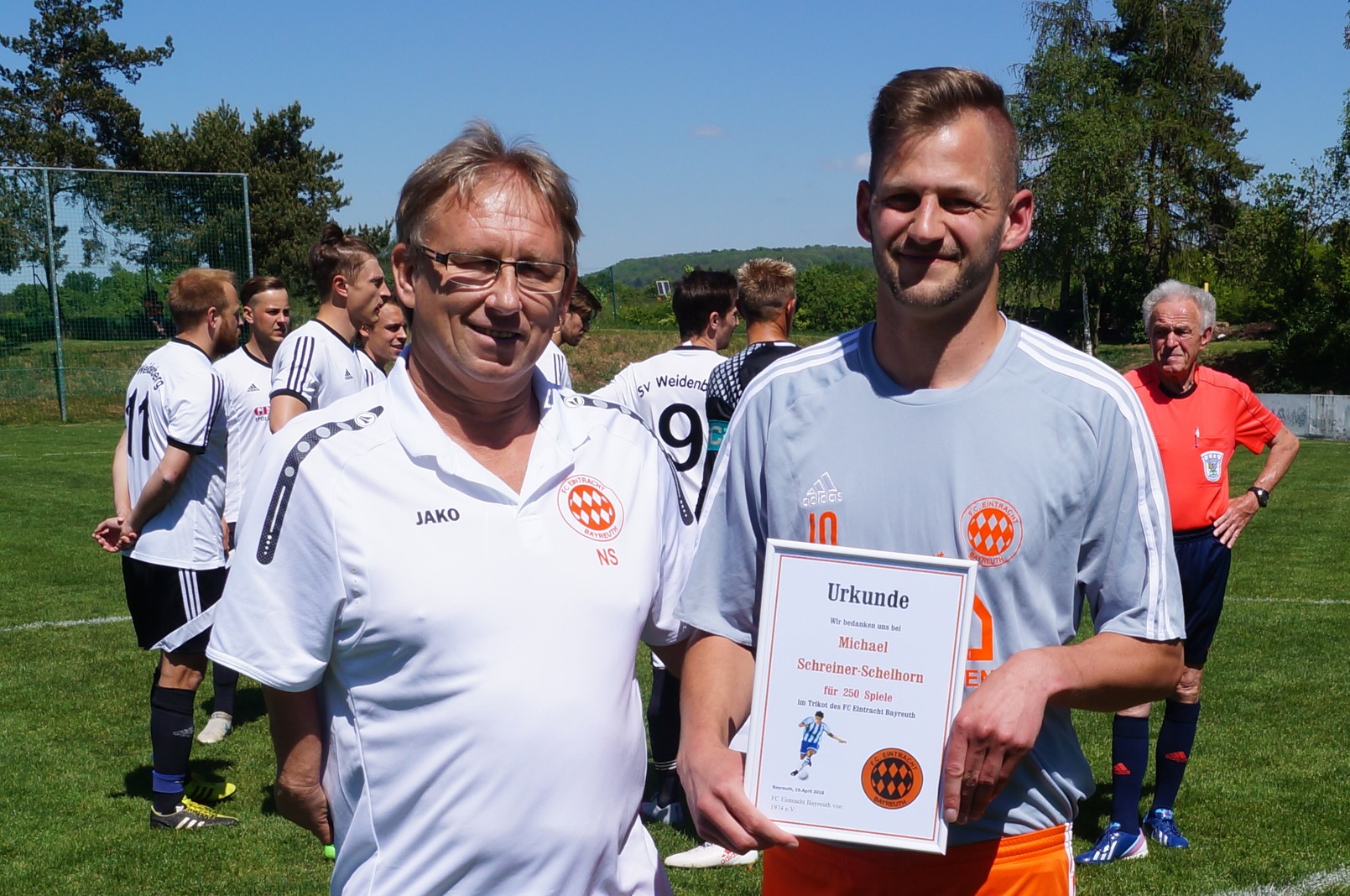 250 Spiele im Trikot des FC Eintracht Bayreuth: Michael Schreiner-Schelhorn