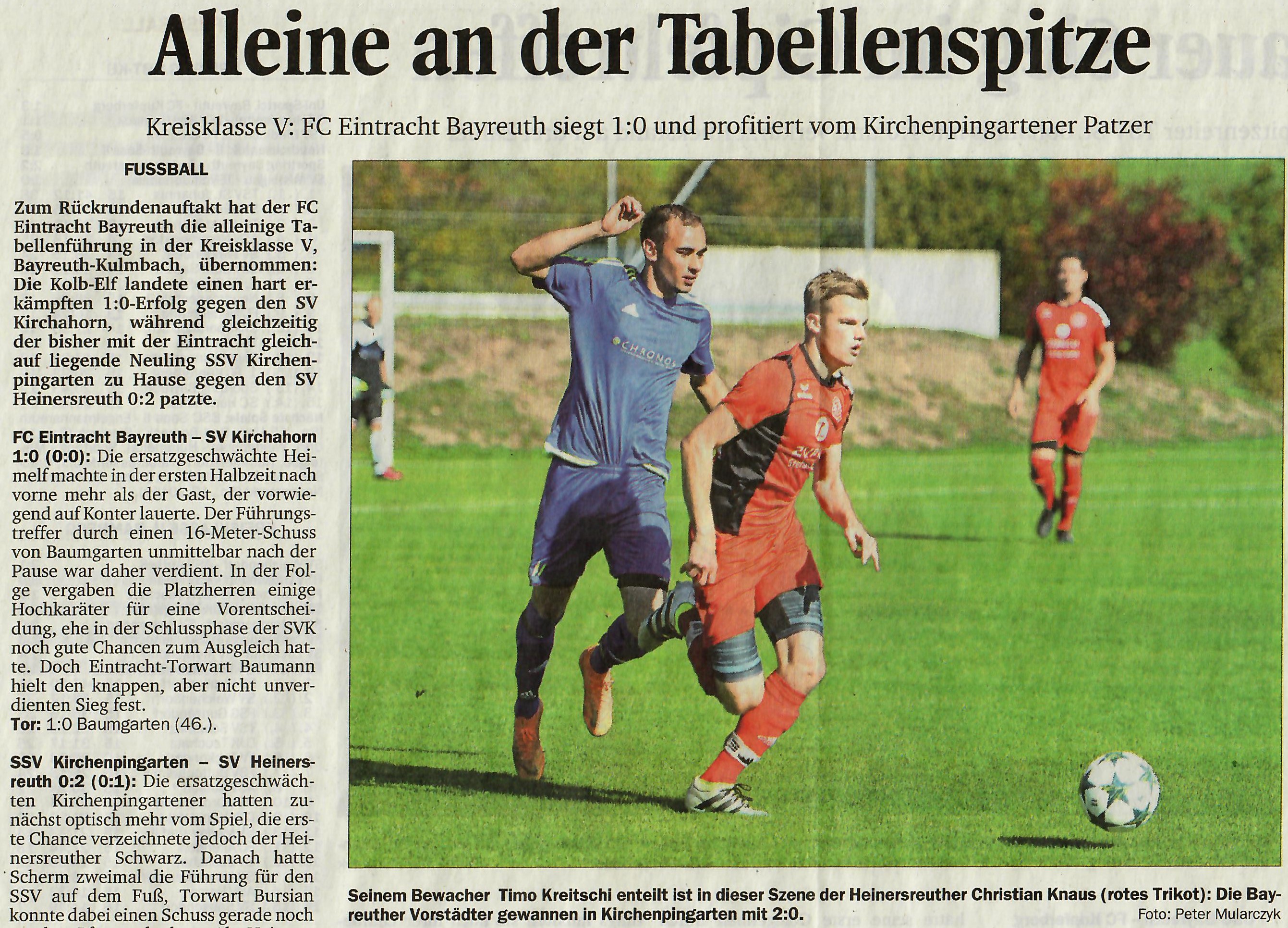 16. Spieltag der Saison 2018/19