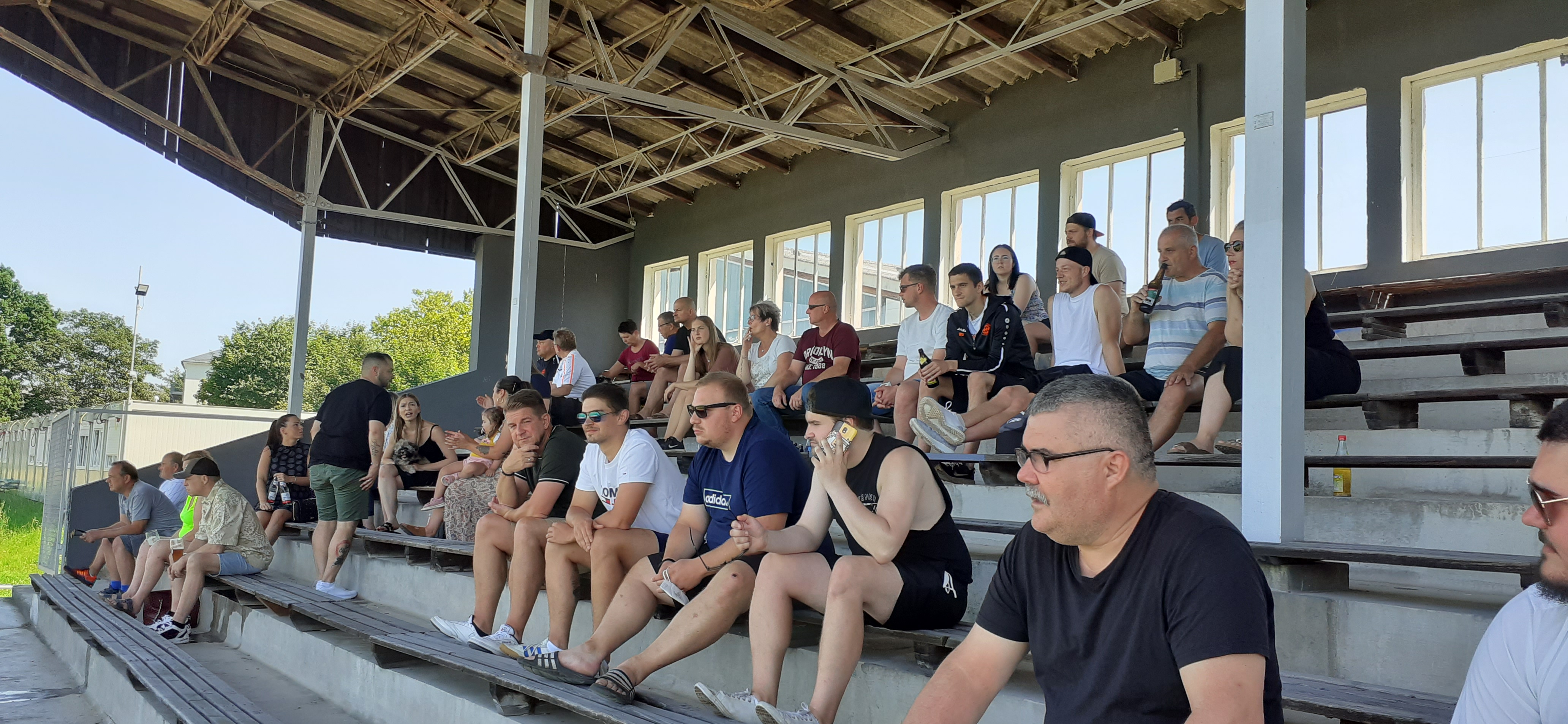 Szene aus dem Test im FC-Stadion