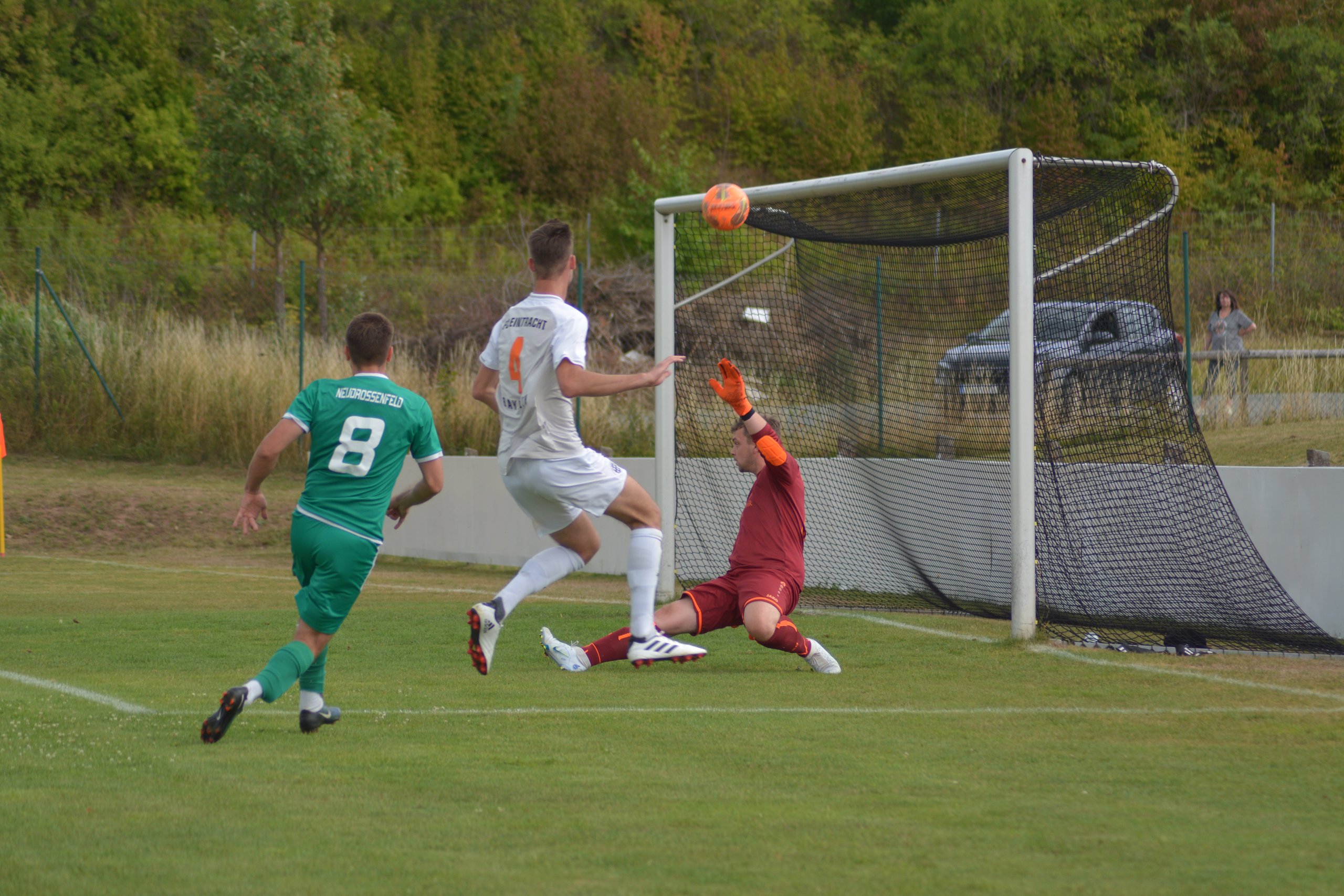 Szene aus dem Testspiel gegen den TSV Neudrossenfeld 2
