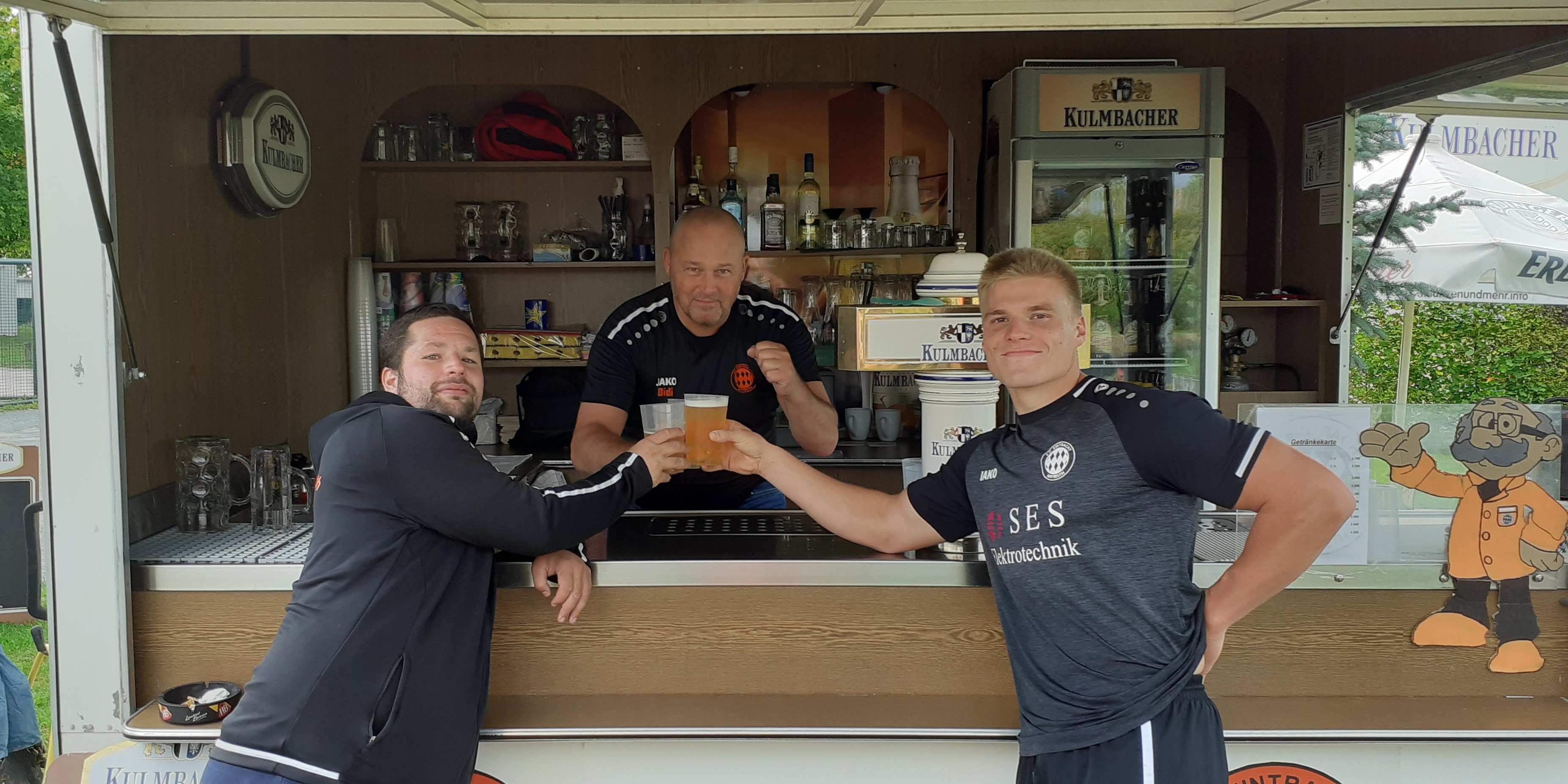 Betreuer Kevin Hautsch und Torwart Daniel Becker