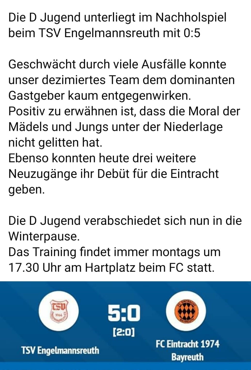 Unsere D-Jugend im Bild
