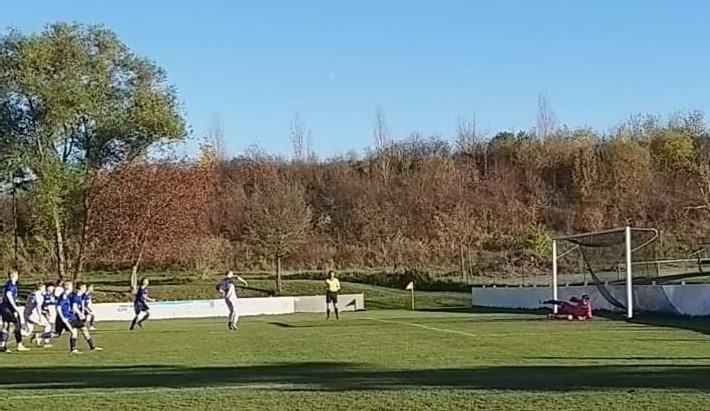 Führung des FC Eintracht Bayreuth in der 38. Minute gegen den FSV Schnabelwaid