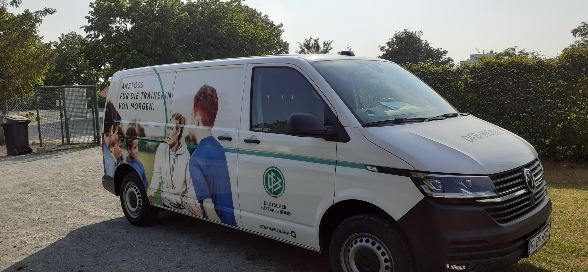 Das DFB-Mobil heute bei uns