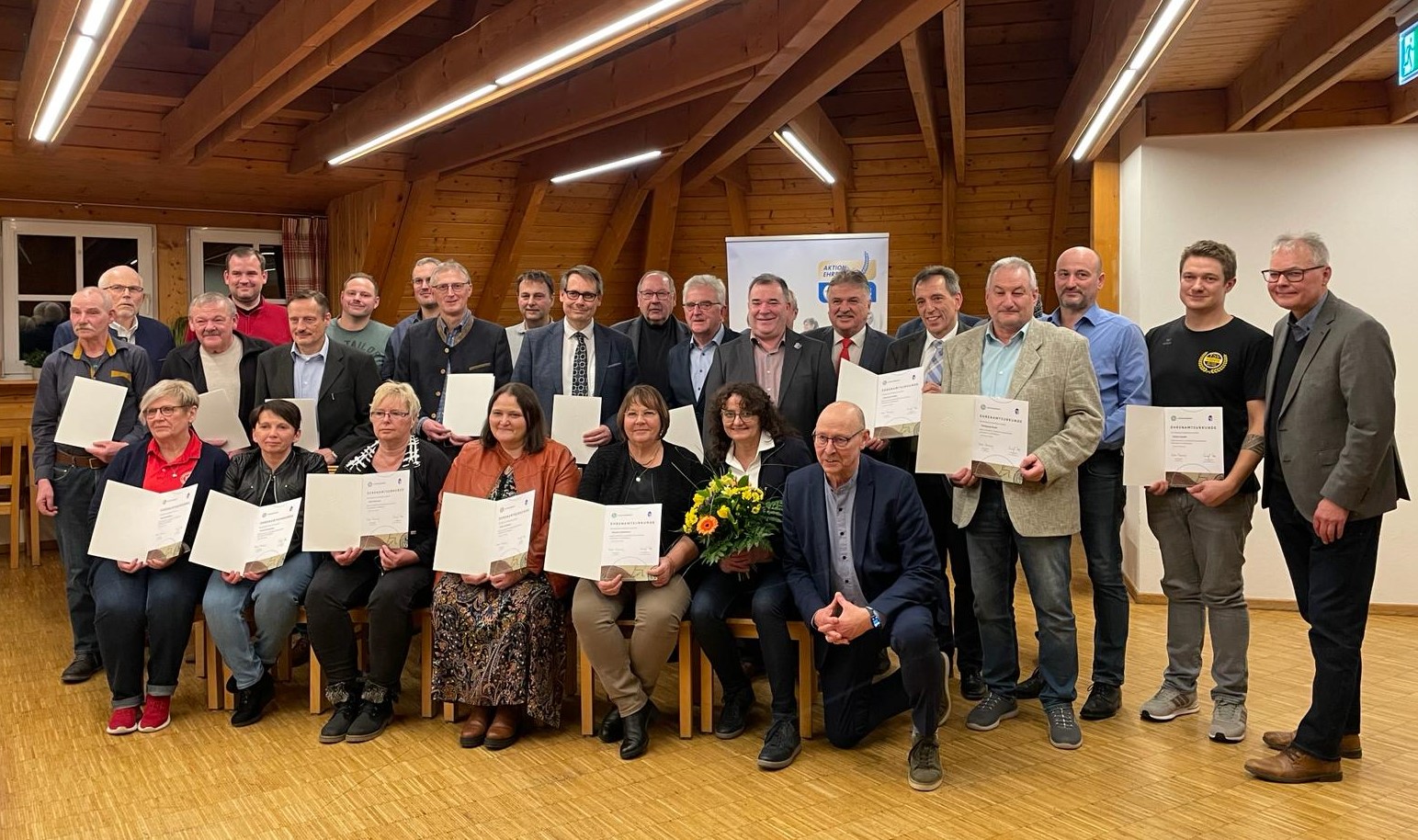 Sebastian „Basti“ Heyer bei der DFB-Sonderehrung 2024 im Landgasthof Frankenfarm