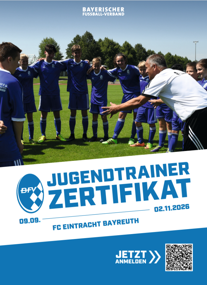 BFV Jugendtrainer-Zertifikat beim FC Eintracht Bayreuth 2026